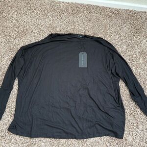 Michael Lauren Classic Black Long Sleeve Top